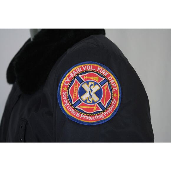 Vintage 70s Horace Small Police Fire Fighter Aviator Bomber Jacket 36R Law - Picture 2 of 9